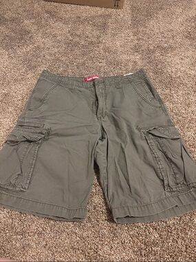 Y2K Lee Denim Dark Gray Cargo Shorts